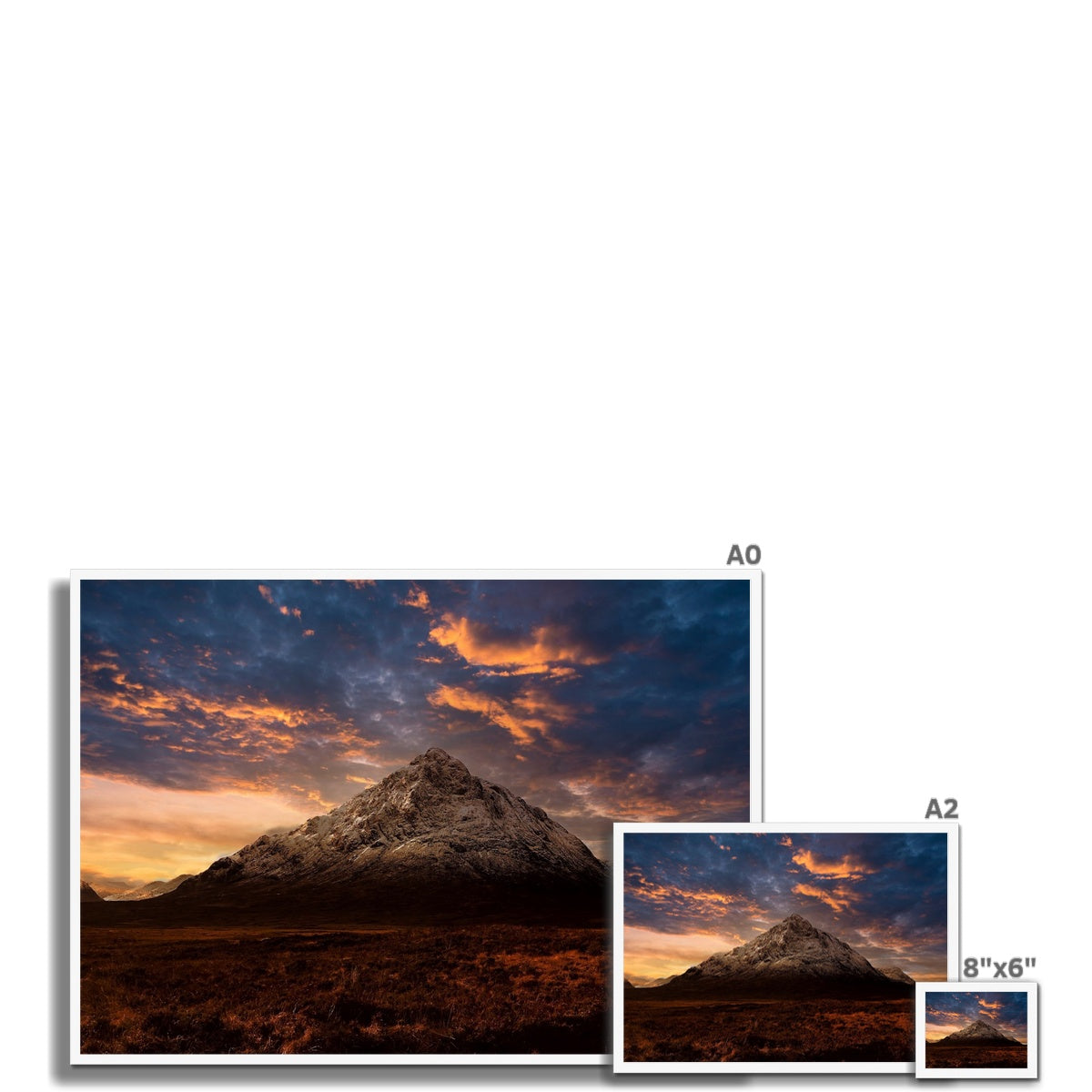 Buachaille Etive Mor Dusk Glencoe Scottish Landscape Photography | Framed Print