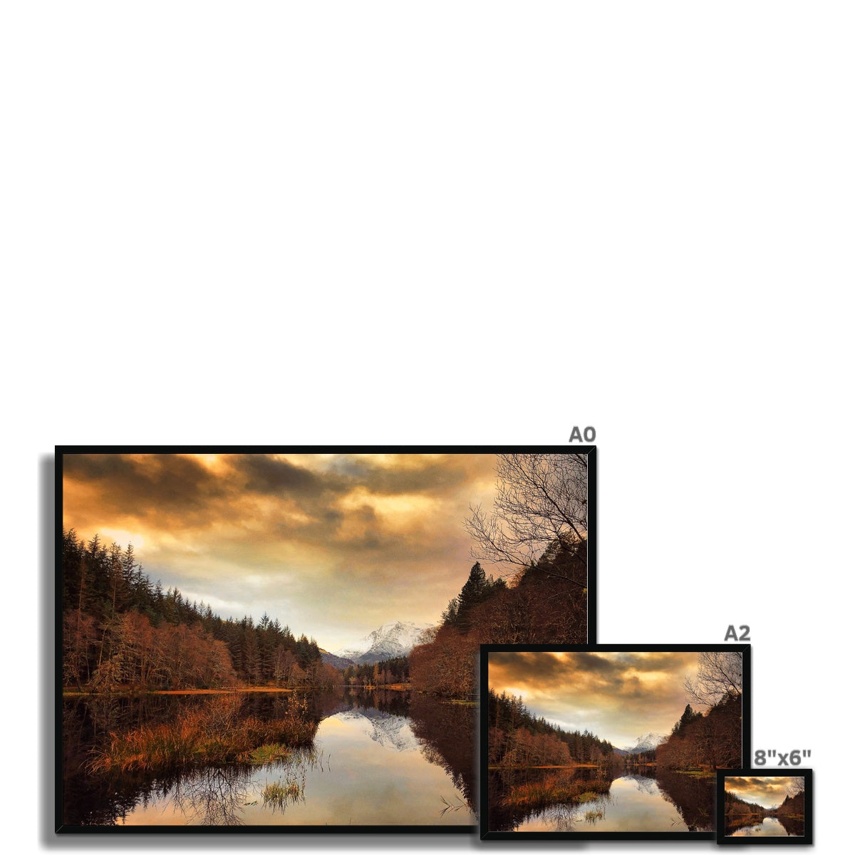 Glencoe Lochan Dusk Scottish Landscape Photography | Framed Print