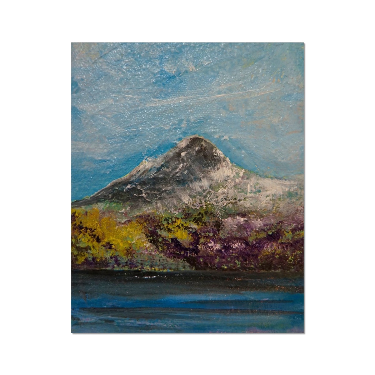 Ben Lomond ii Painting | Hahnemühle German Etching Prints From Scotland-Fine art-Scottish Lochs & Mountains Art Gallery-16"x20"-Paintings, Prints, Homeware, Art Gifts From Scotland By Scottish Artist Kevin Hunter