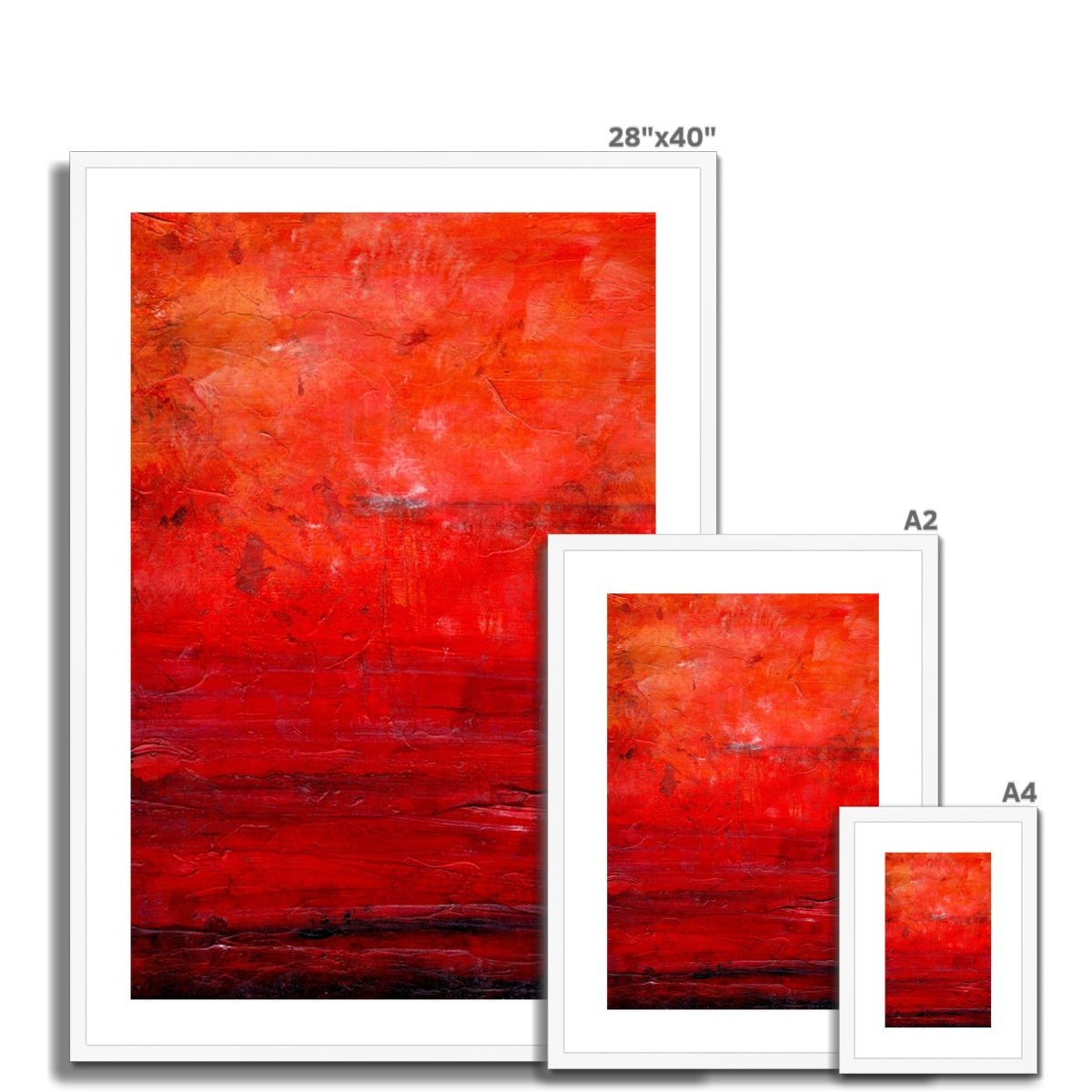 Abstract Summer Painting | Framed &amp; Mounted Prints From Scotland