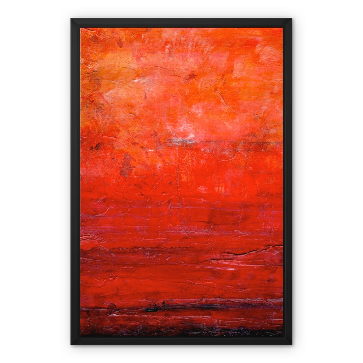 Abstract Summer Painting | Framed Canvas From Scotland-Floating Framed Canvas Prints-Abstract & Impressionistic Art Gallery-18"x24"-Paintings, Prints, Homeware, Art Gifts From Scotland By Scottish Artist Kevin Hunter