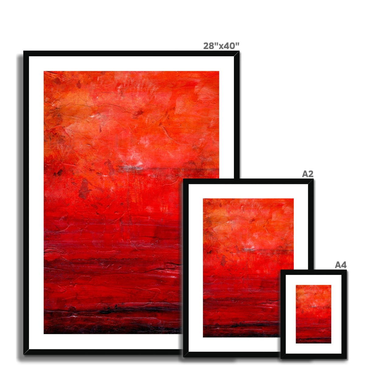 Abstract Summer Painting | Framed & Mounted Prints From Scotland-Framed & Mounted Prints-Abstract & Impressionistic Art Gallery-Paintings, Prints, Homeware, Art Gifts From Scotland By Scottish Artist Kevin Hunter