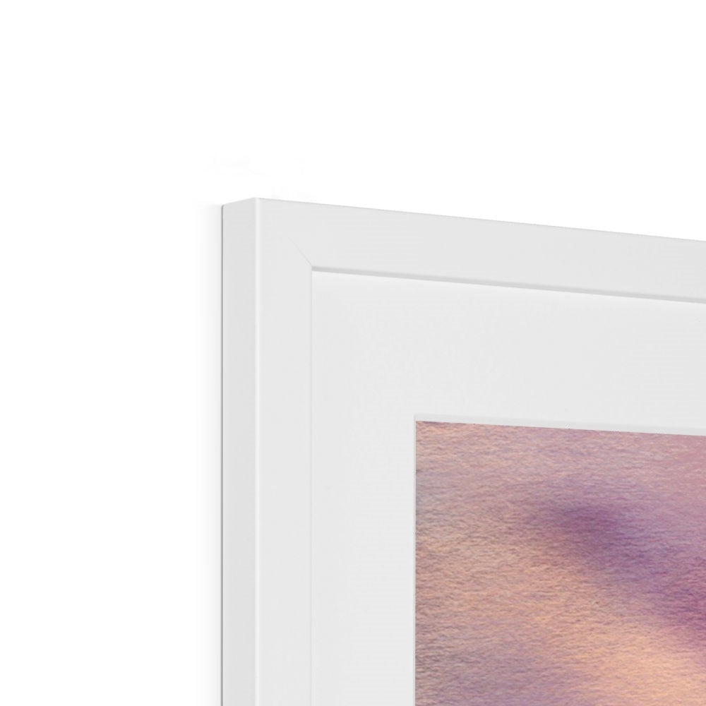 Admiralty Jetty Dusk print in white minimalist rectangular frame