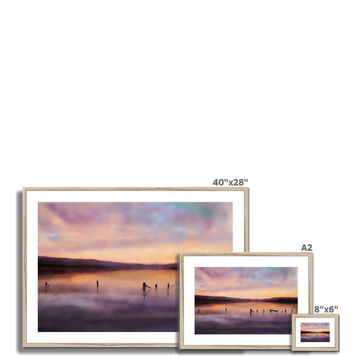 Admiralty Jetty Dusk Painting | Framed & Mounted Prints From Scotland