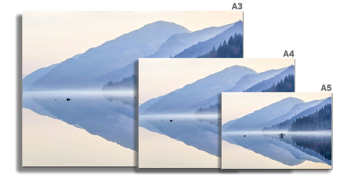 Spiegelbild am Loch Eck, Kunstdruck