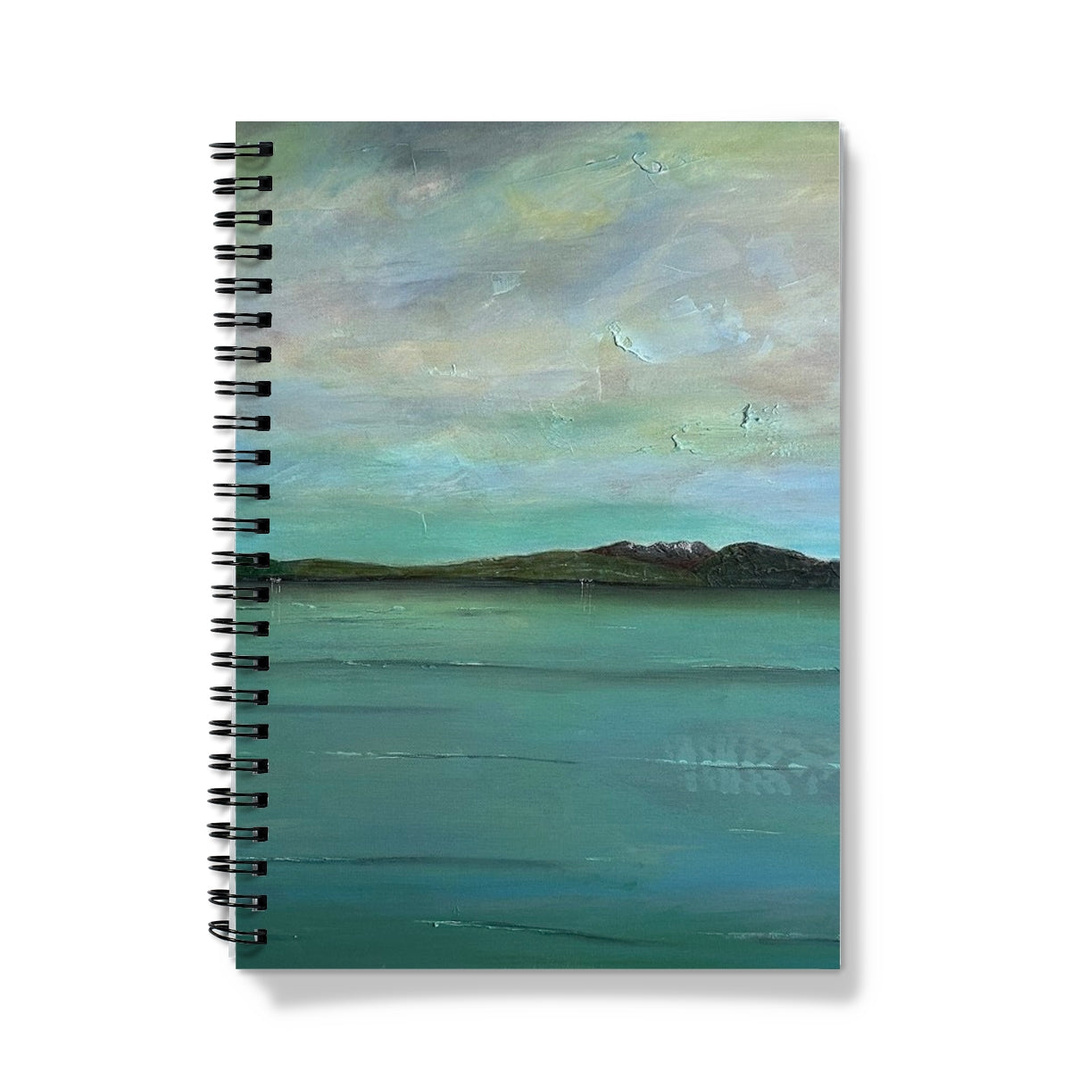 An Ethereal Loch Lomond Art Gifts Notebook-Journals & Notebooks-Scottish Lochs & Mountains Art Gallery-A5-Graph-Paintings, Prints, Homeware, Art Gifts From Scotland By Scottish Artist Kevin Hunter