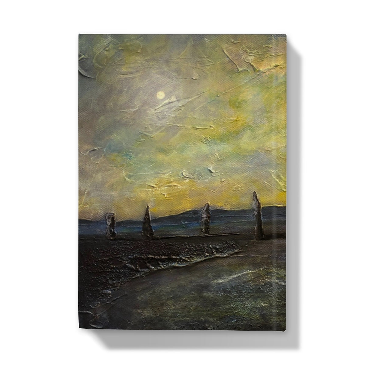 An Ethereal Ring Of Brodgar Art Gifts Hardback Journal-Journals & Notebooks-Orkney Art Gallery-Paintings, Prints, Homeware, Art Gifts From Scotland By Scottish Artist Kevin Hunter