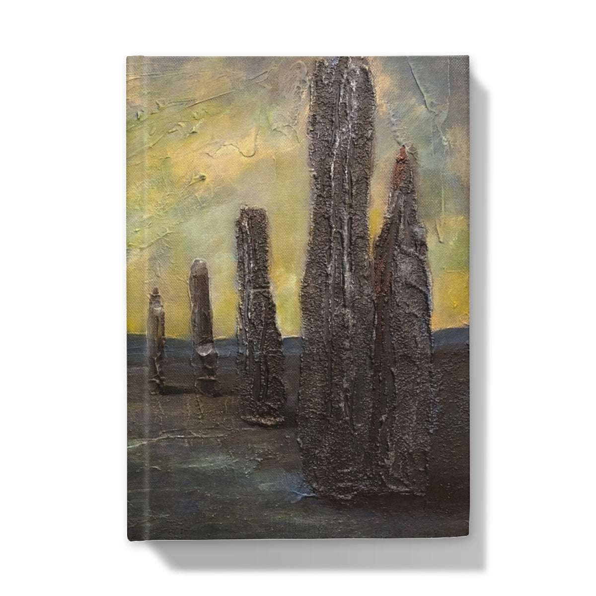 An Ethereal Ring Of Brodgar Art Gifts Hardback Journal-Journals & Notebooks-Orkney Art Gallery-A4-Plain-Paintings, Prints, Homeware, Art Gifts From Scotland By Scottish Artist Kevin Hunter