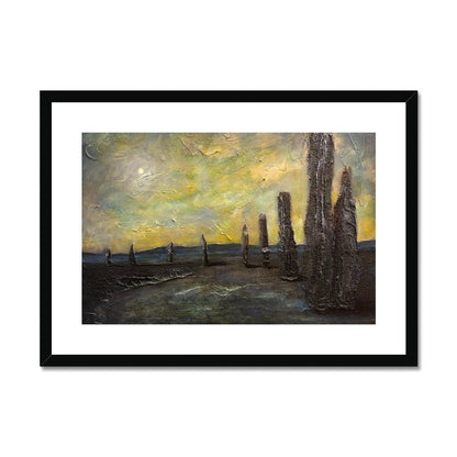 An Ethereal Ring Of Brodgar Orkney Painting | Framed &amp; Mounted Prints From Scotland