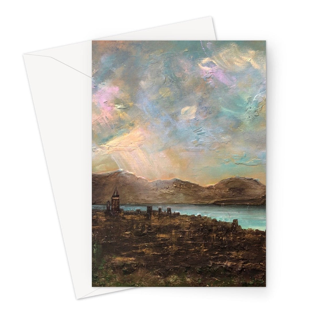 Angels Fingers Over Greenock Art Gifts Greeting Card Scotland