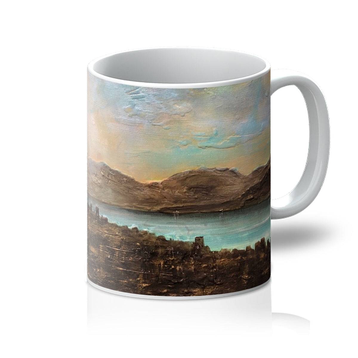 Angels Fingers Over Greenock Art Gifts Mug-Mugs-River Clyde Art Gallery-11oz-White-Paintings, Prints, Homeware, Art Gifts From Scotland By Scottish Artist Kevin Hunter