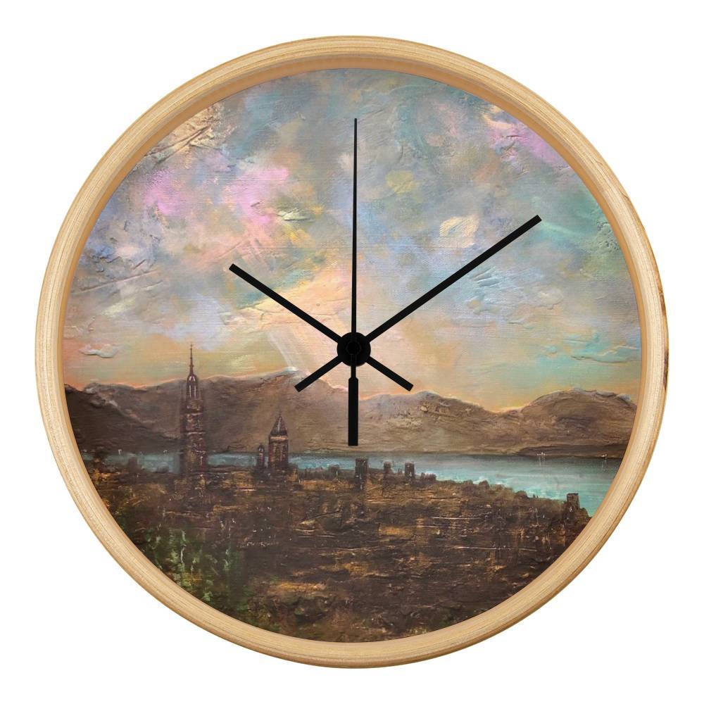 Angels Fingers Over Greenock | Wall Art Clock | Scotland