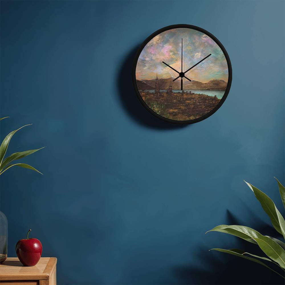 Angels Fingers Over Greenock | Wall Art Clock | Scotland