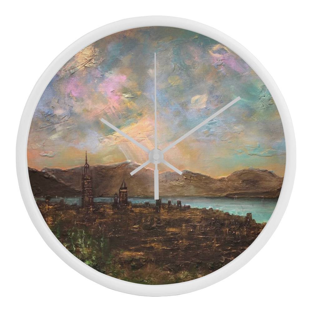 Angels Fingers Over Greenock | Wall Art Clock | Scotland