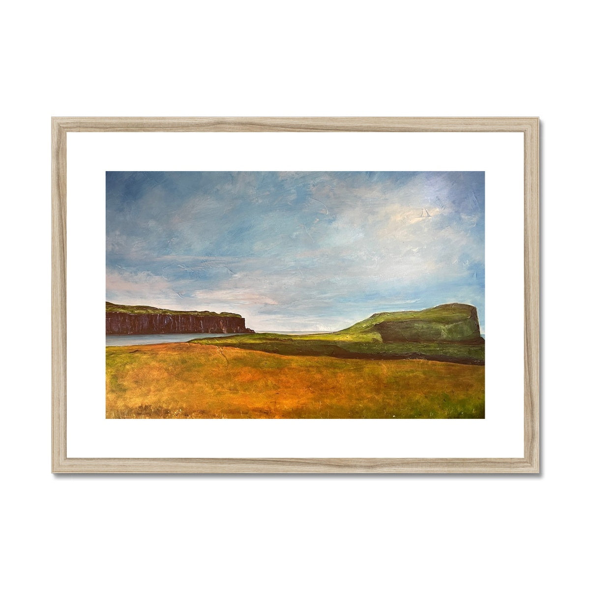 Approaching Oronsay Skye Painting | Framed & Mounted Prints From Scotland