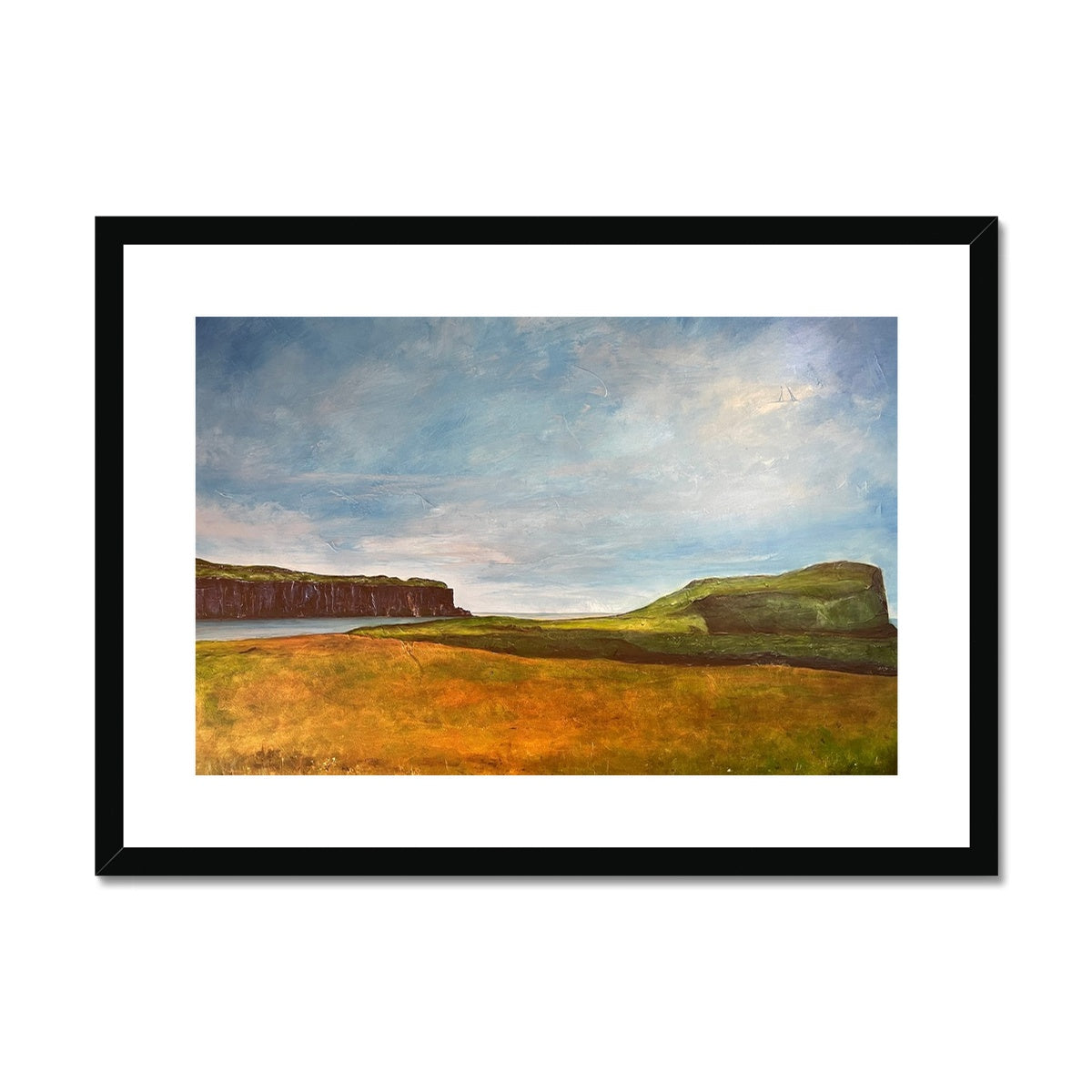 Approaching Oronsay Skye Painting | Framed & Mounted Prints From Scotland