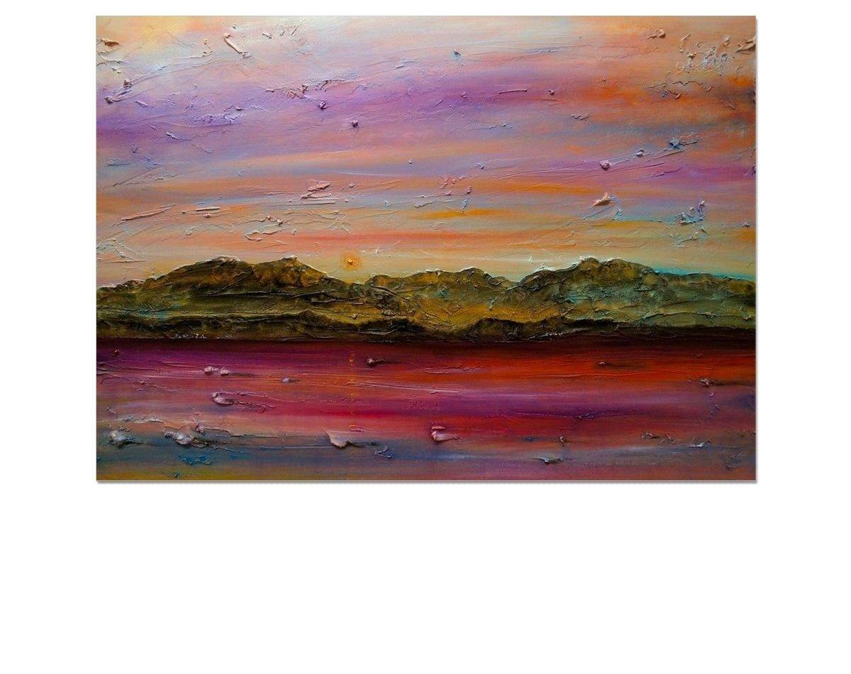 Arran Autumn Dusk-art-painting-scotland