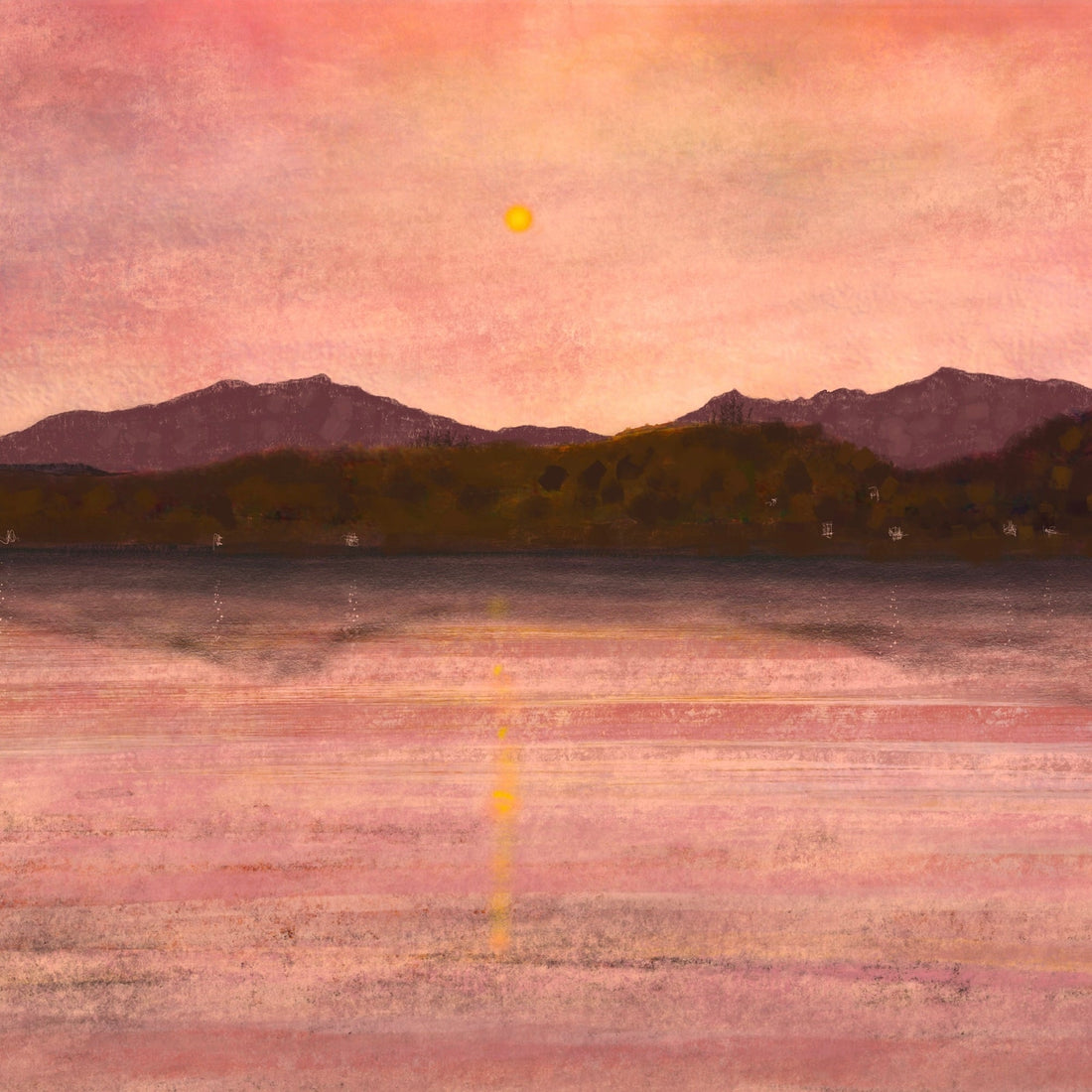 Arran &amp; Bute Dusk | Scotland In Your Pocket Art Print