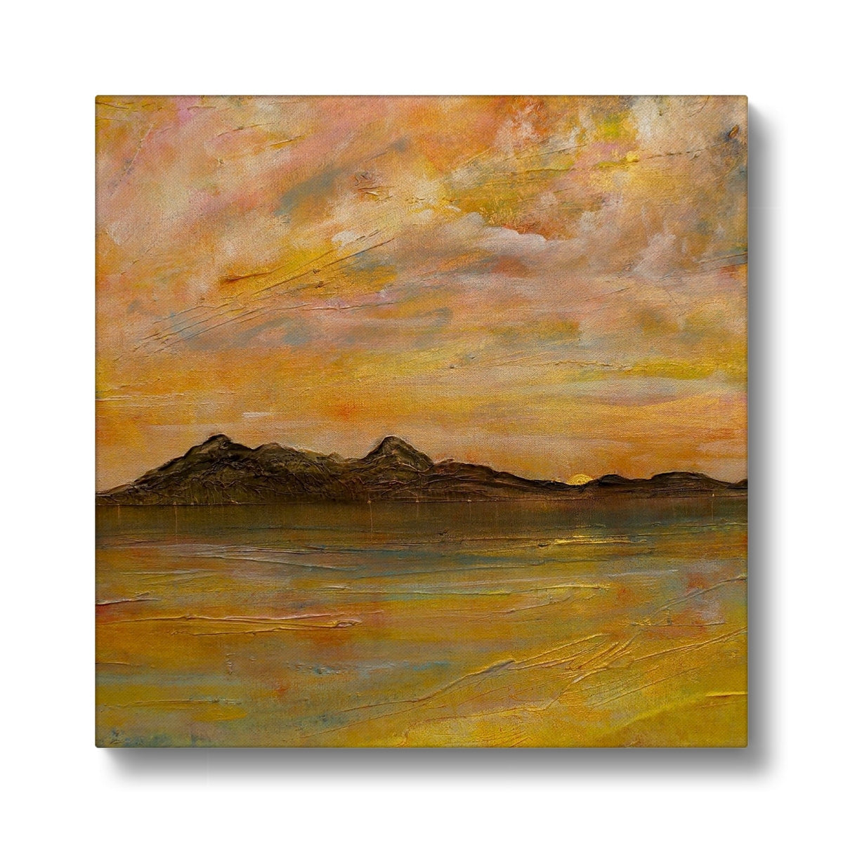 Arran Dusk Art Eco Canvas from my Arran Art Gallery Art Gallery Collection