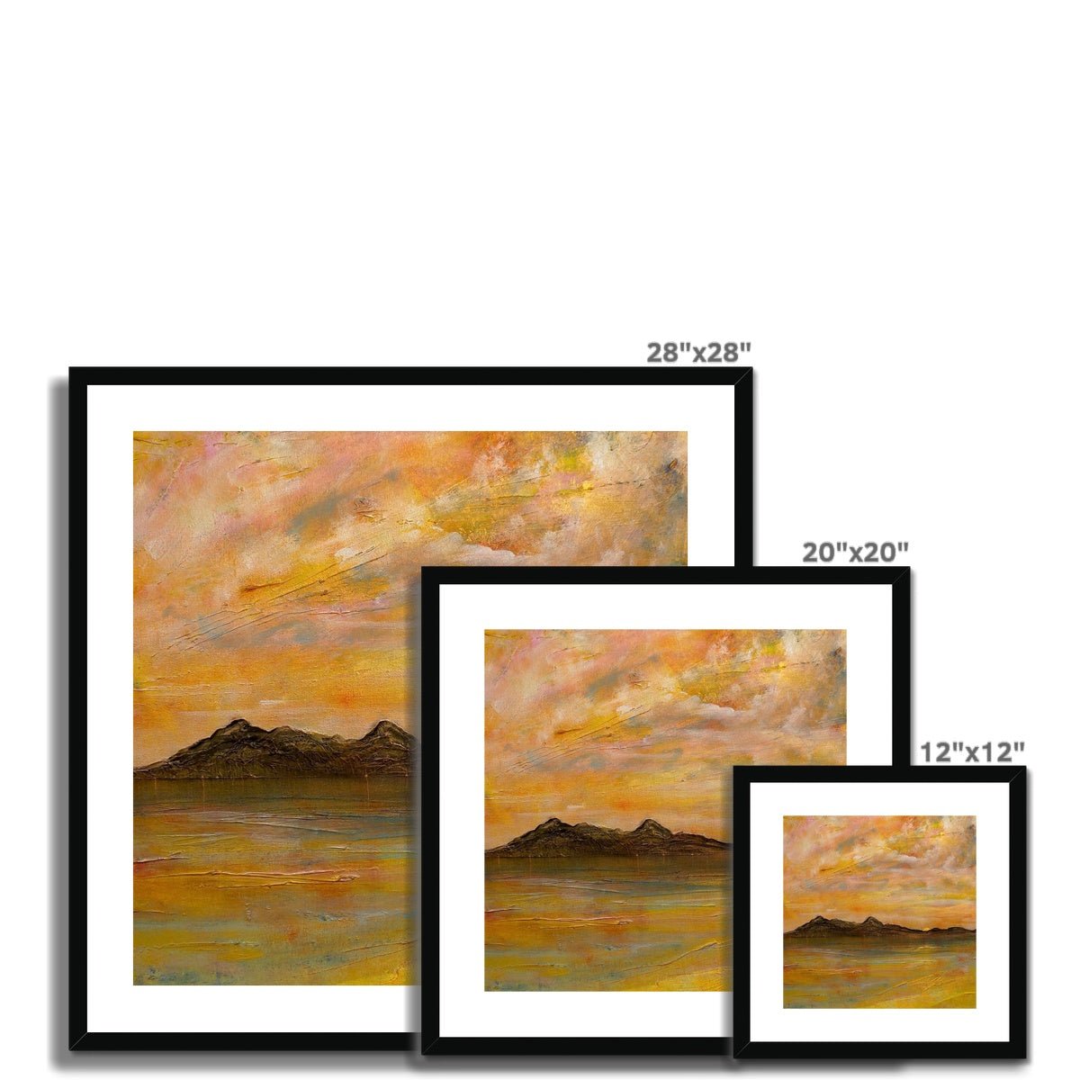 Arran Dusk Painting | Framed & Mounted Prints From Scotland