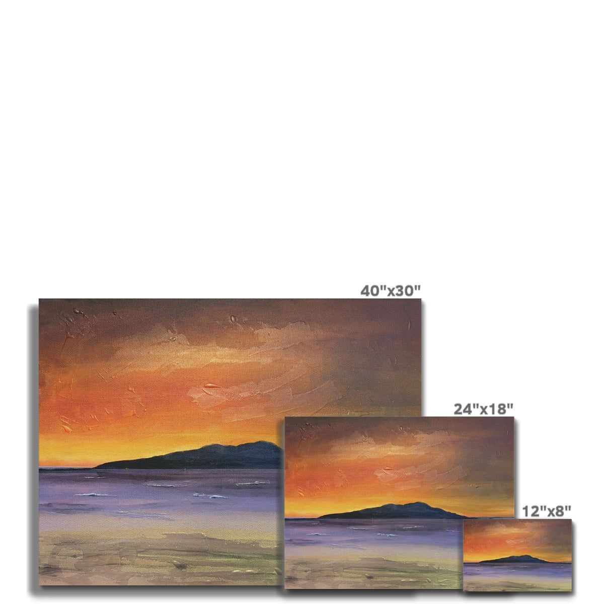 Arran Embers Canvas Prints - Art Gallery Scotland - Free Shipping Worldwide