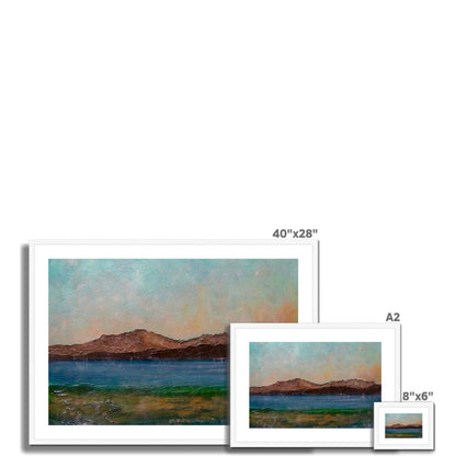 Arran From Scalpsie Bay Painting | Framed &amp; Mounted Prints From Scotland