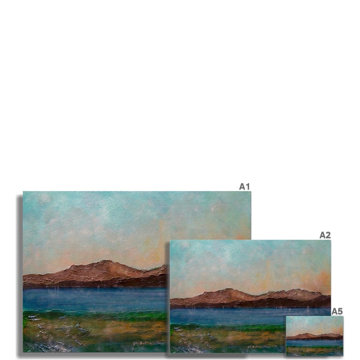 Arran From Scalpsie Bay Painting Scotland | Signed Scottish Fine Art Prints