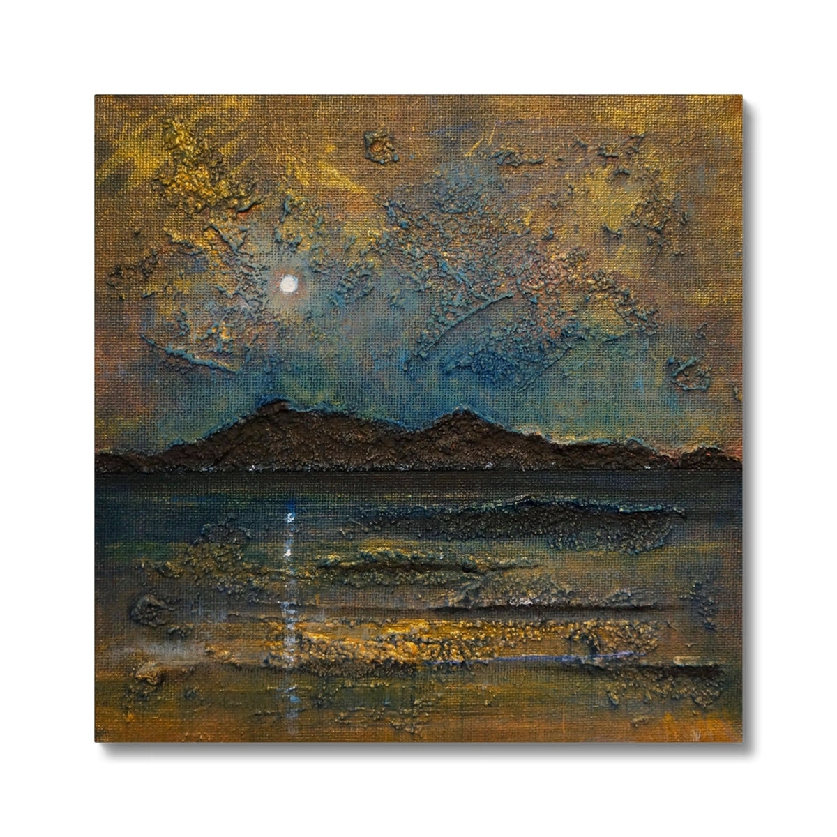 Arran Moonlight Canvas Prints - Art Gallery Scotland - Free Shipping Worldwide