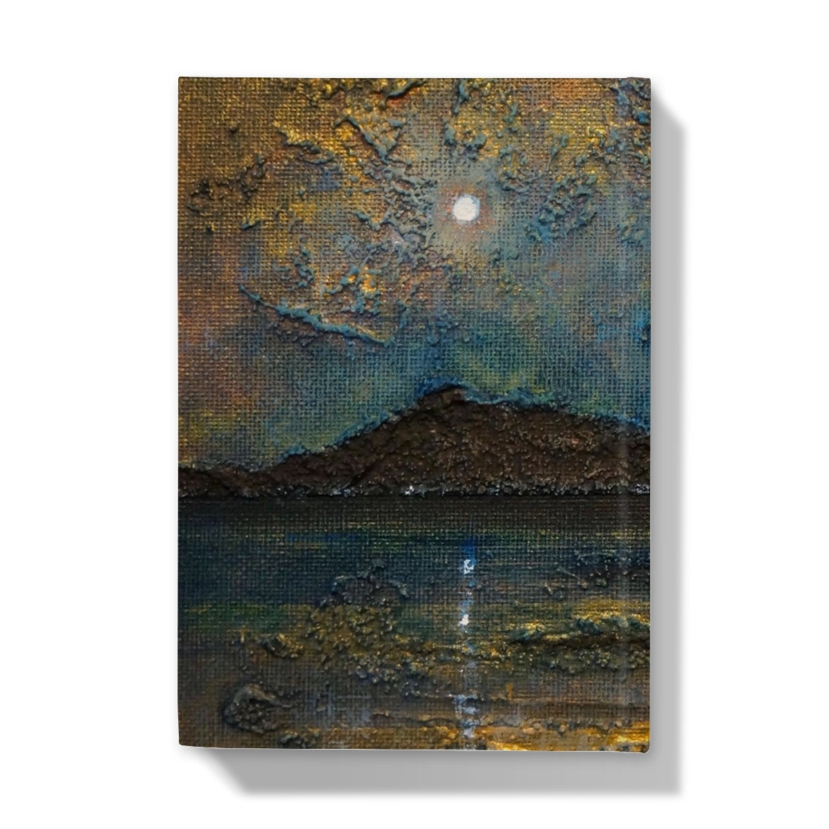 Arran Moonlight journal with moonlit landscape canvas print
