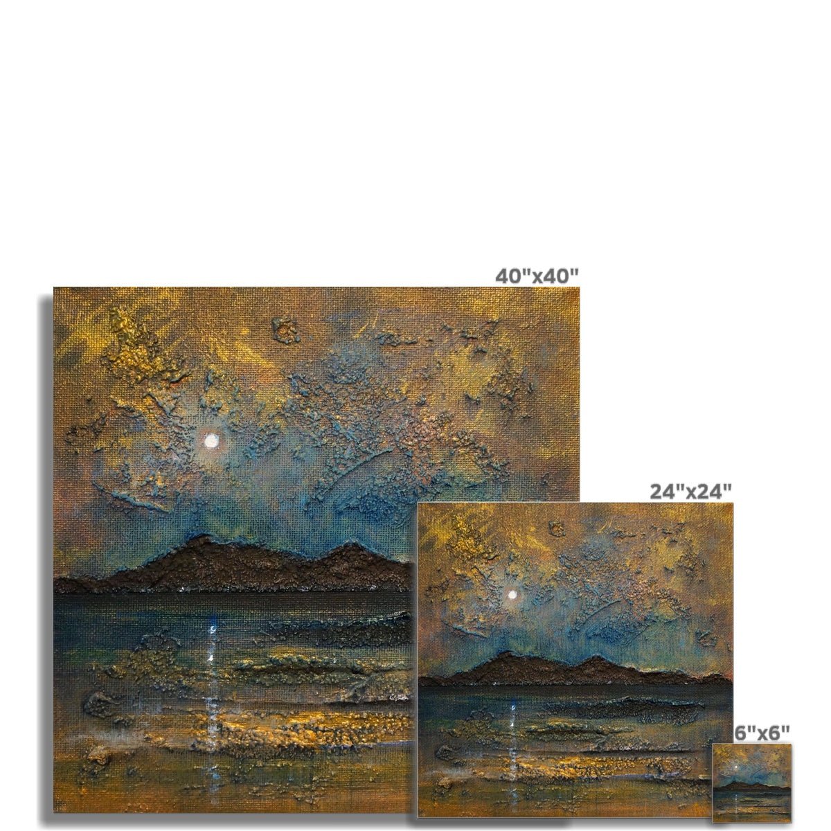 Arran Moonlight Painting Scotland | Signed Scottish Fine Art Prints