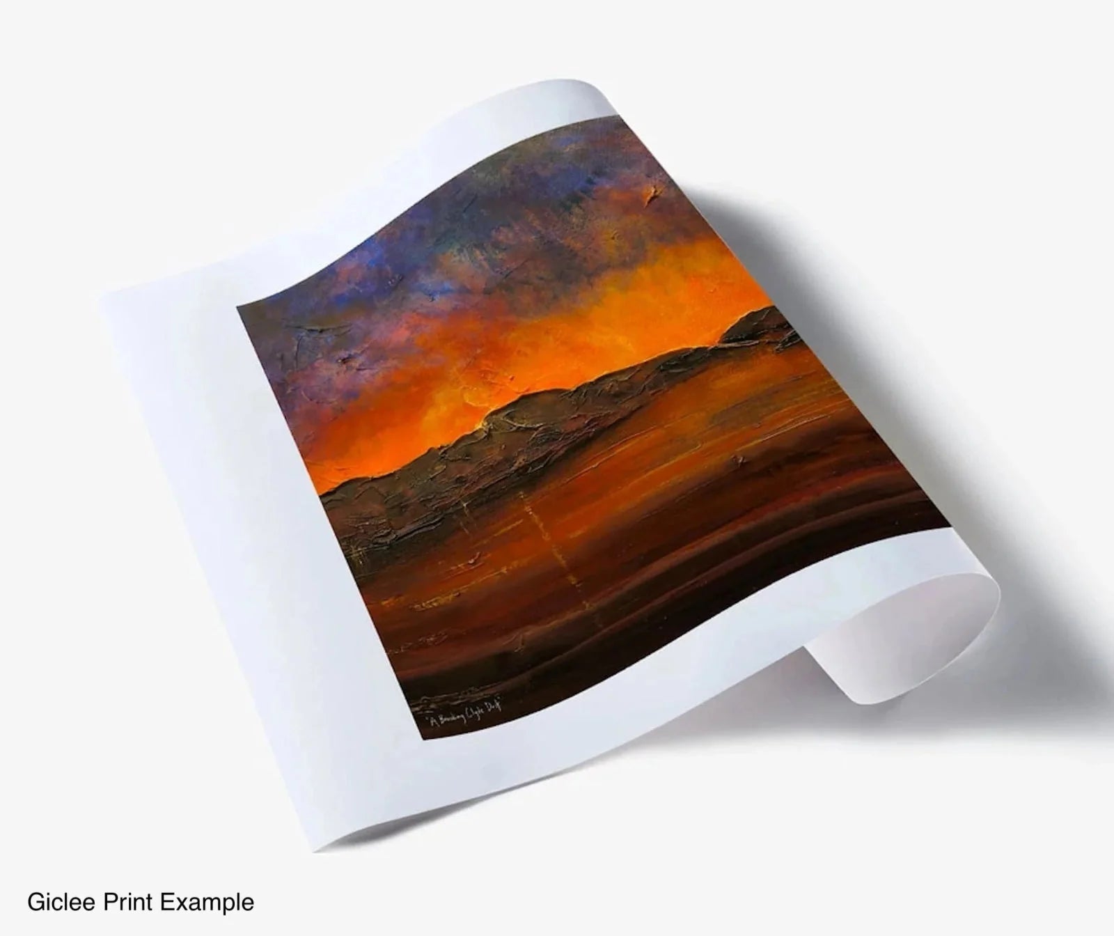 Arran Prussian Twilight | Panoramic Painting & Art Prints