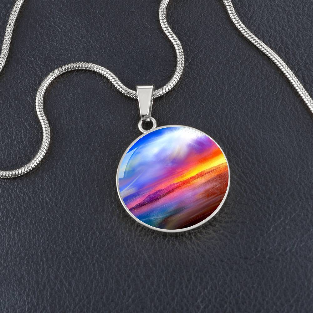 Arran Sunset | Scottish Art Jewellery | Luxury Necklace