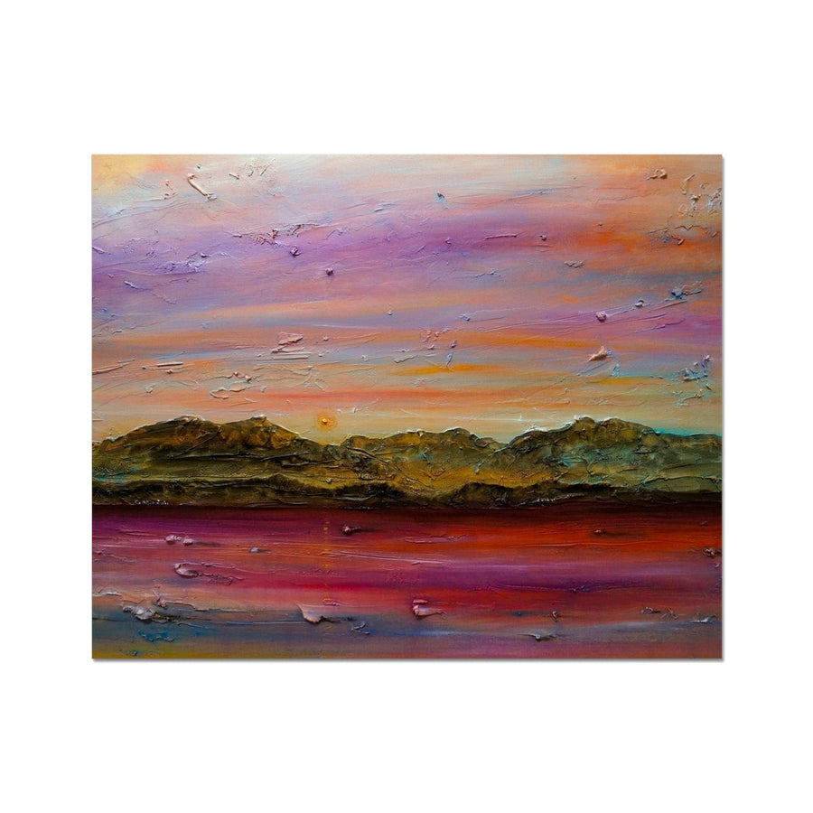 Impresión de coleccionista prueba de artista de Arran Winter Dusk