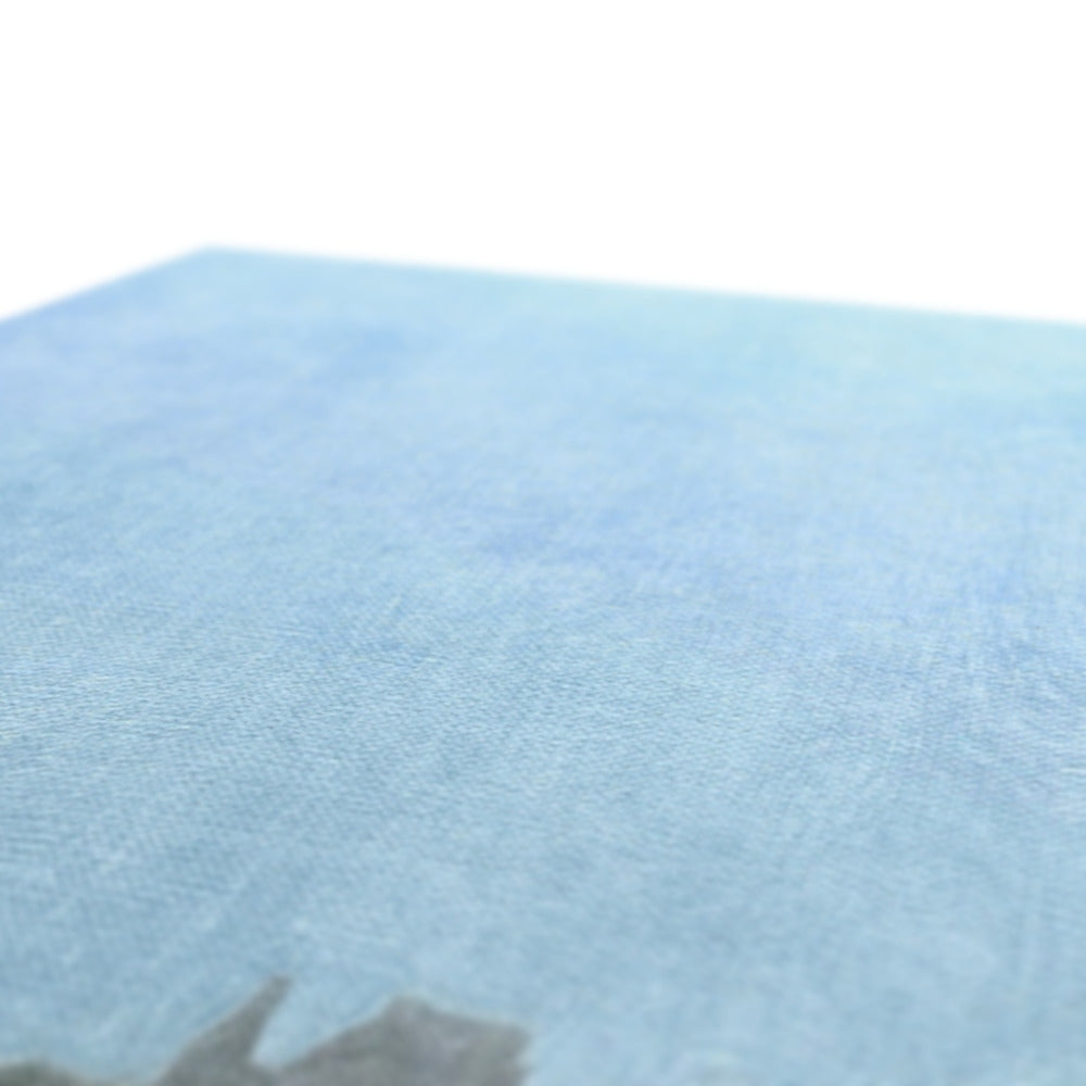 Light blue textured carpet runner in Dunnottar Castle Mist Canvas