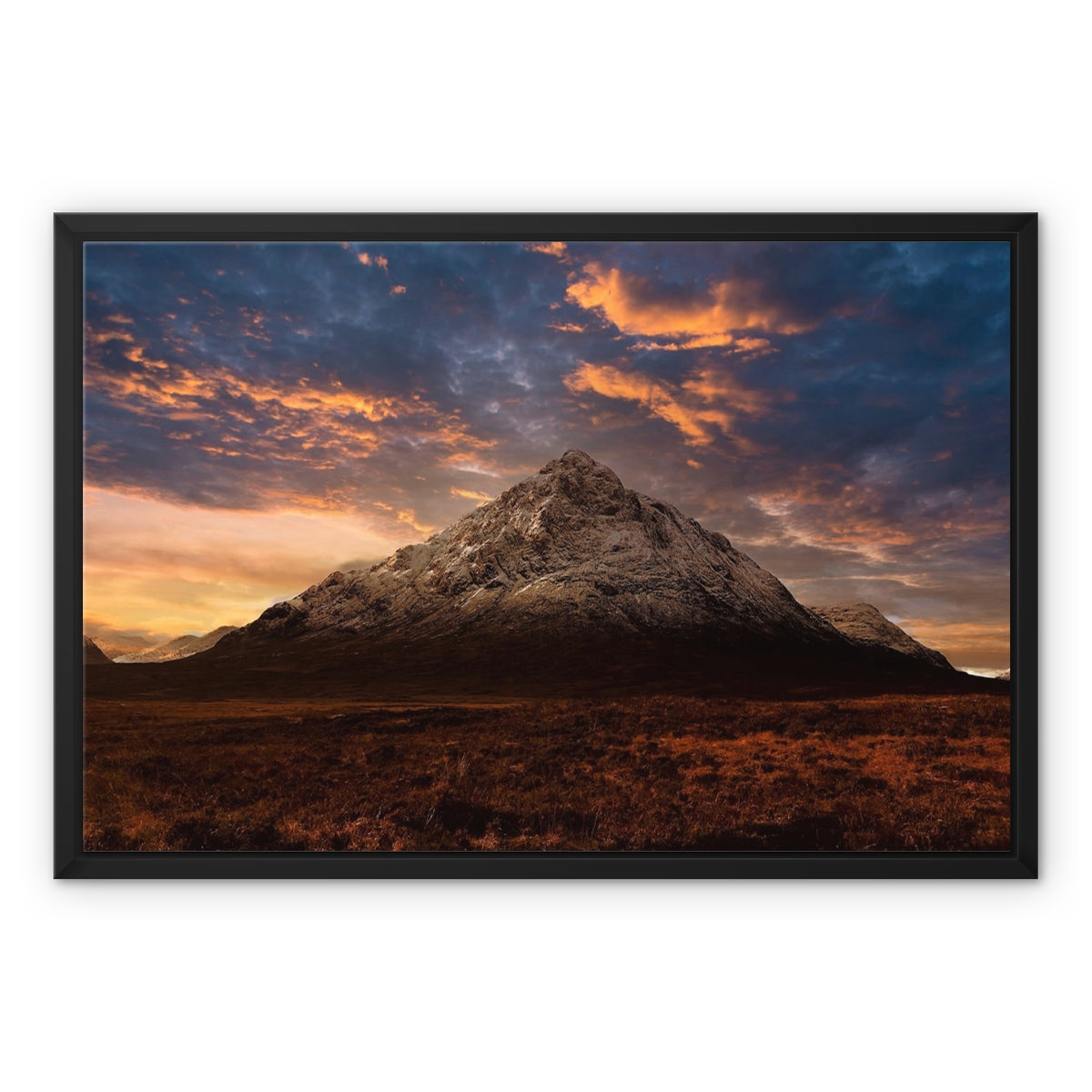 Buachaille Etive Mor Dusk Glencoe Scottish Landscape Photography | Framed Canvas Prints From Scotland Prints From Scotlands From Scotland