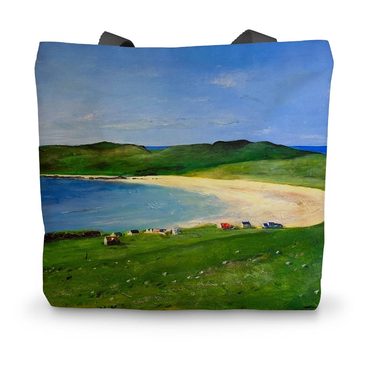 Balephuil Beach Tiree Art Gifts Canvas Tote Bag-Bags-Hebridean Islands Art Gallery-14"x18.5"-Paintings, Prints, Homeware, Art Gifts From Scotland By Scottish Artist Kevin Hunter