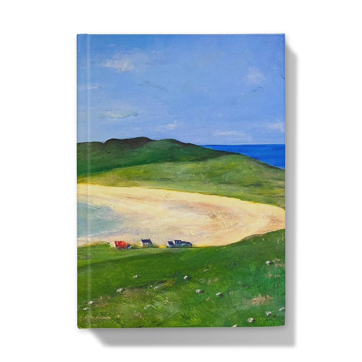 Balephuil Beach Tiree Art Gifts Hardback Journal-Journals & Notebooks-Hebridean Islands Art Gallery-A5-Lined-Paintings, Prints, Homeware, Art Gifts From Scotland By Scottish Artist Kevin Hunter