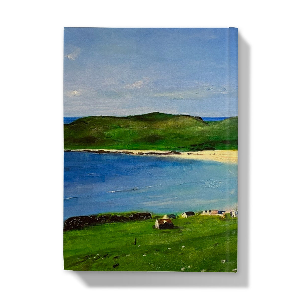 Balephuil Beach Tiree Art Gifts Hardback Journal-Journals & Notebooks-Hebridean Islands Art Gallery-Paintings, Prints, Homeware, Art Gifts From Scotland By Scottish Artist Kevin Hunter