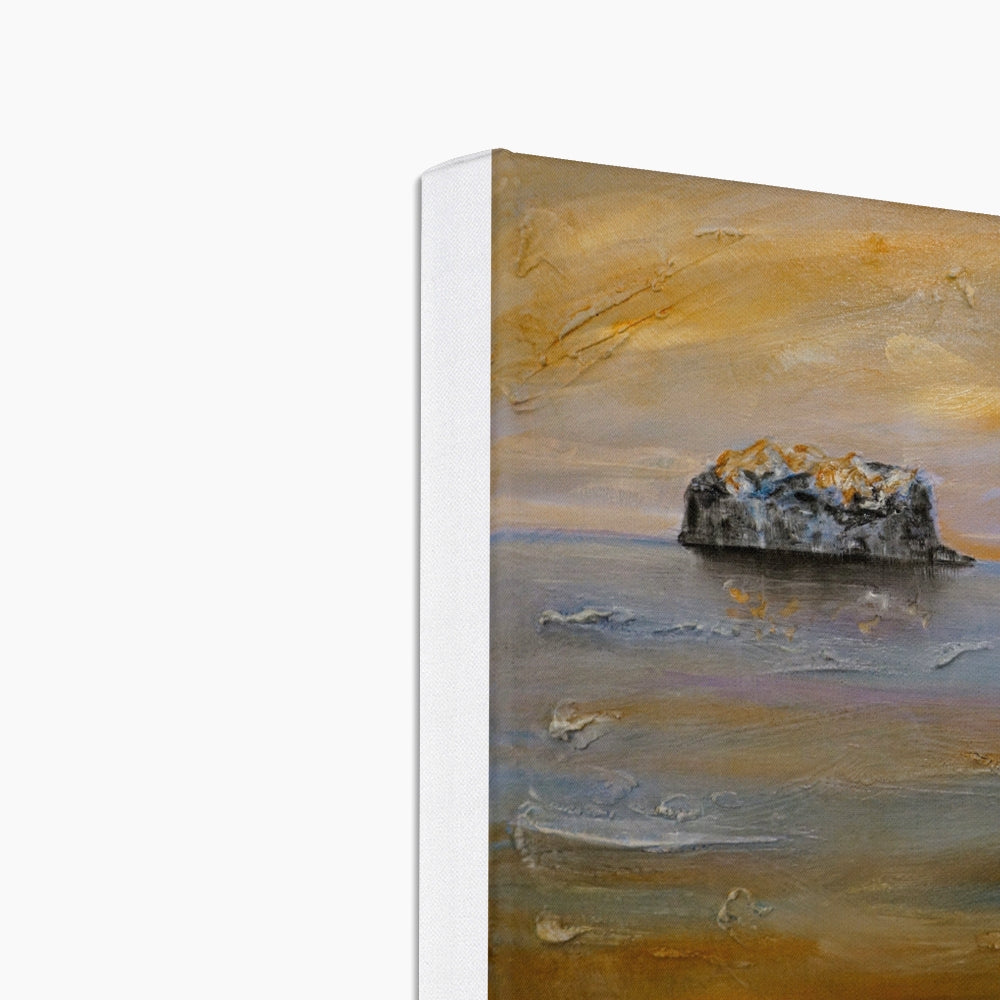 Bass Rock Dawn Art Eco Canvas-Edinburgh & Glasgow Art Gallery