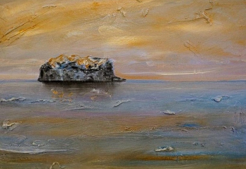 Bass Rock Dawn Art Prints from my Edinburgh & Glasgow Art Gallery Collection