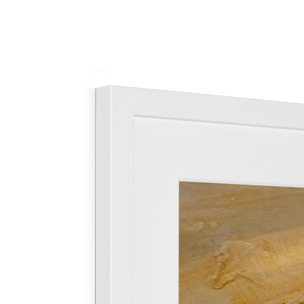 White rectangular frame with Bass Rock Dawn art print