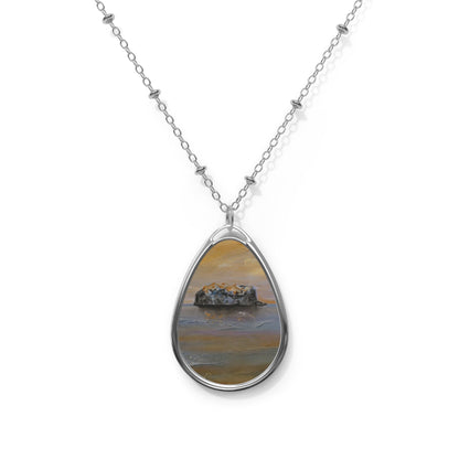 Bass Rock Dawn Necklace | Edinburgh &amp; Glasgow Art Gallery | Paintings, Prints, Homeware and Art Gifts From Scotland By Scottish Artist Kevin Hunter