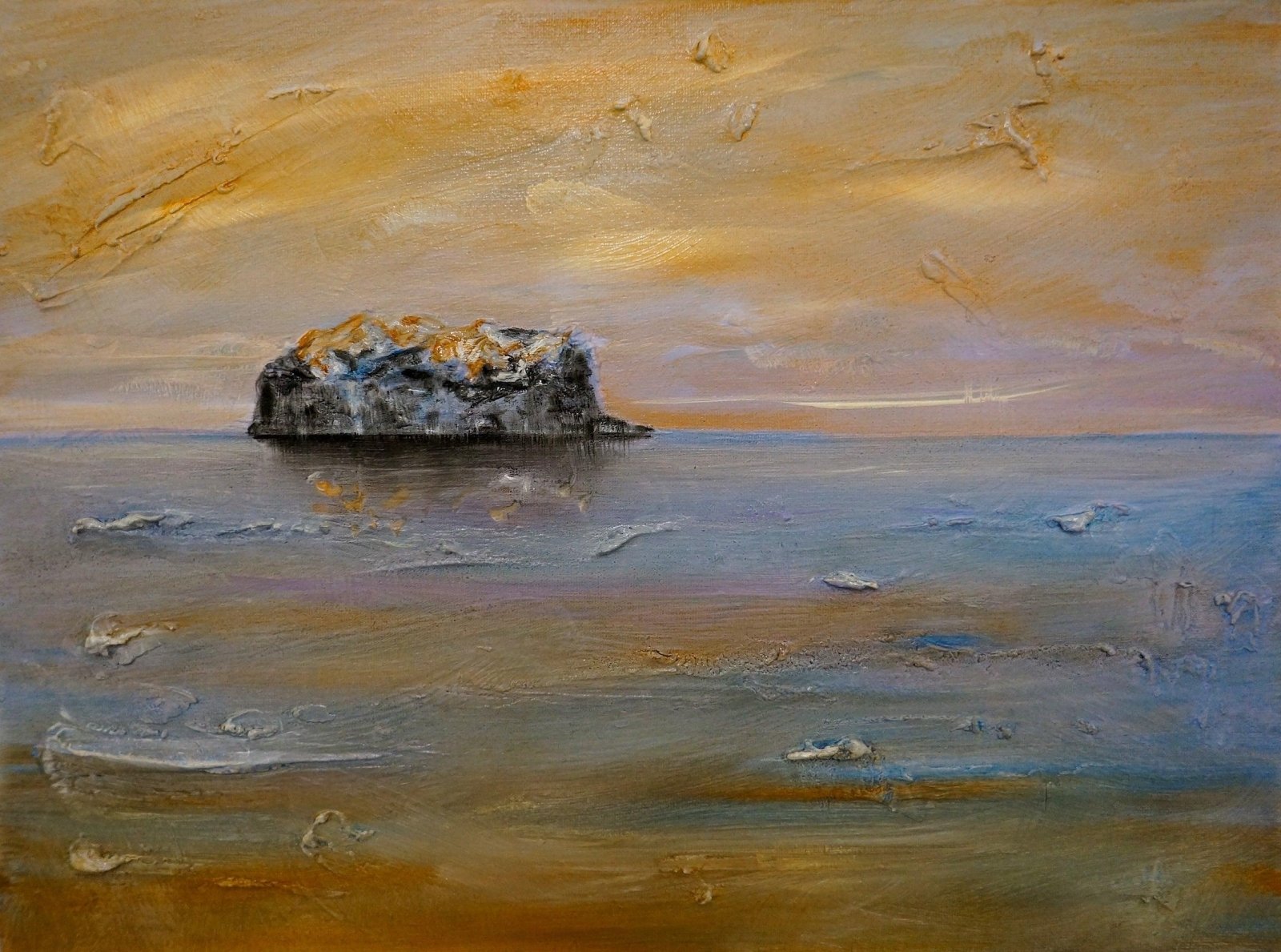Bass Rock Dawn Scotland | Painting Art Prints | Scottish Artist Hunter