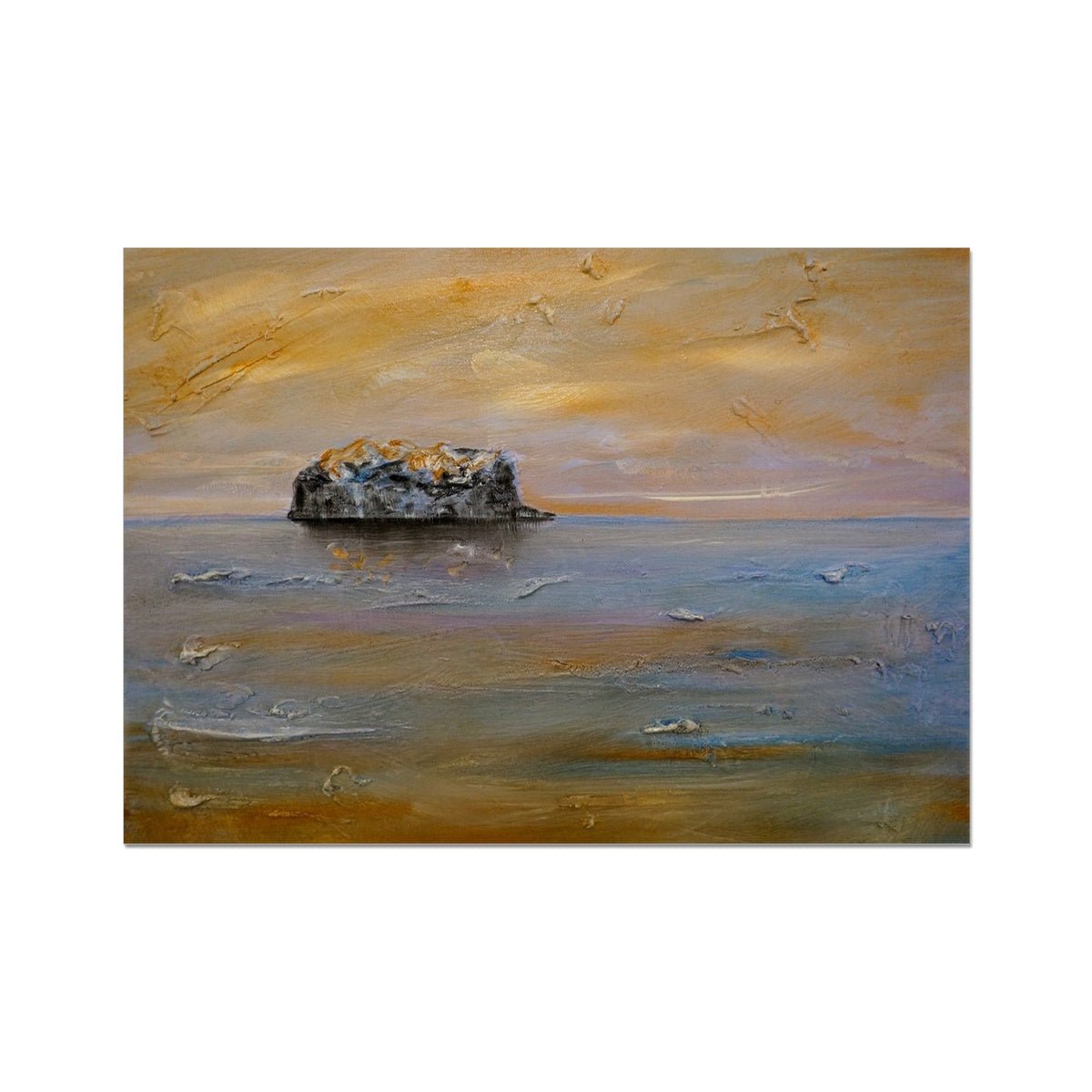 Bass Rock Dawn Painting Scotland | Signed Scottish Fine Art Prints