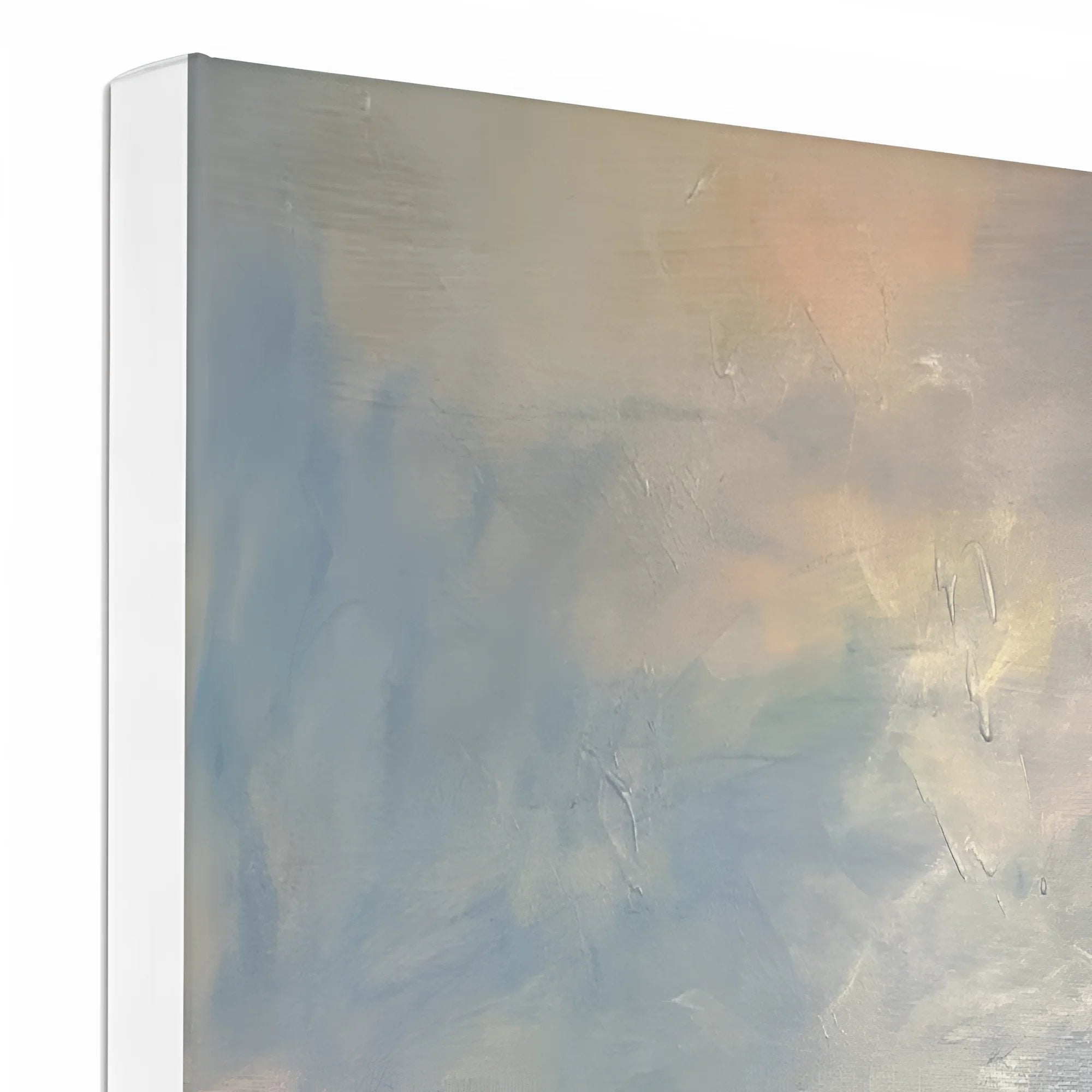 Textured abstract Canvas Art with light-colored border for The Biggie Canvas product