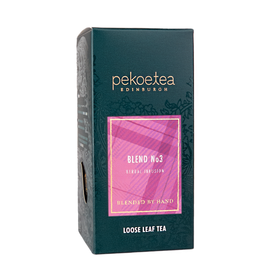 Pekoe Tea Edinburgh Blend No. 3 herbal infusion tea box