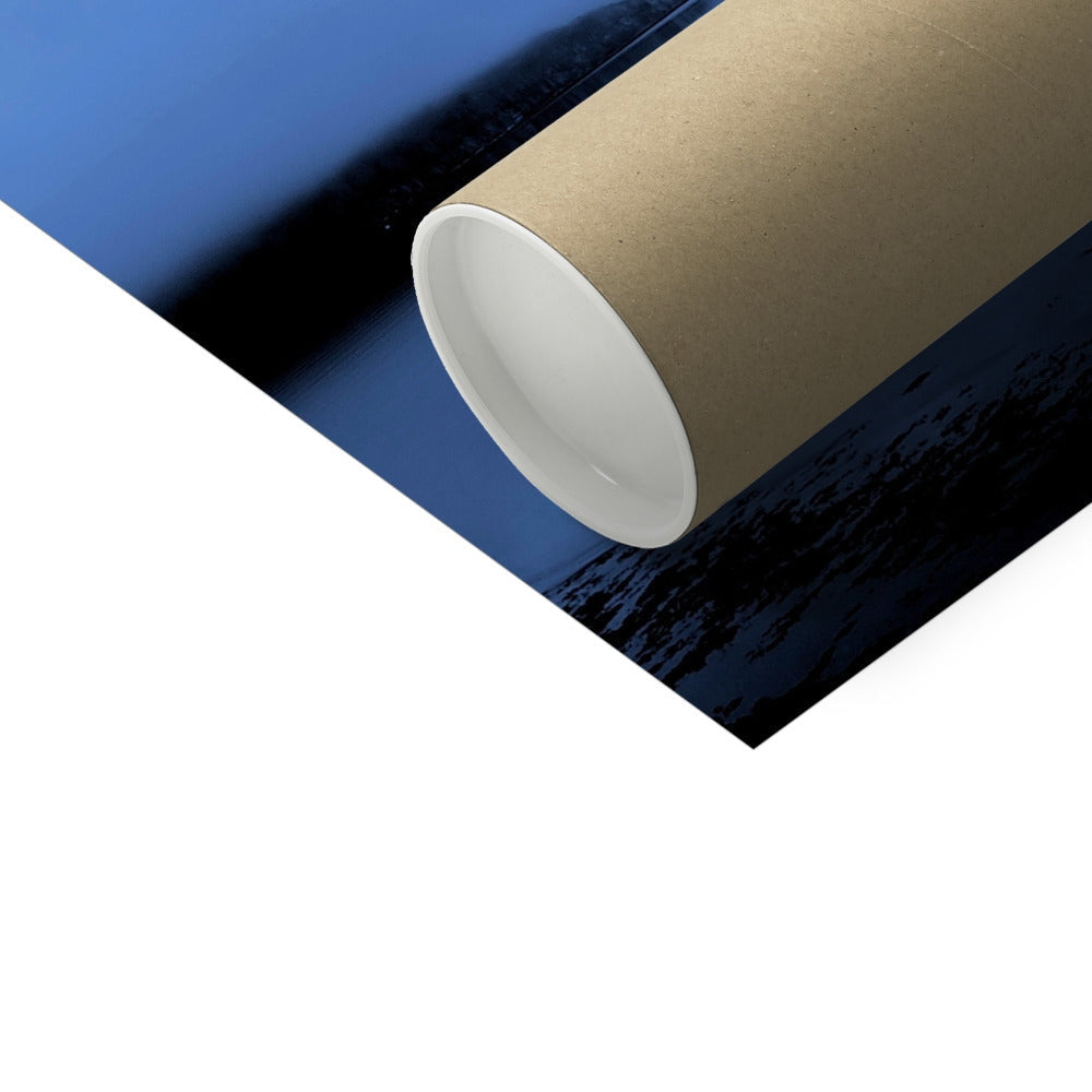 Gold foil tube with white cap for The Blue Hour Loch Fyne print