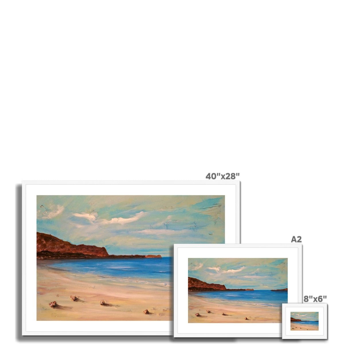 Bosta Beach Lewis Painting | Framed & Mounted Prints From Scotland