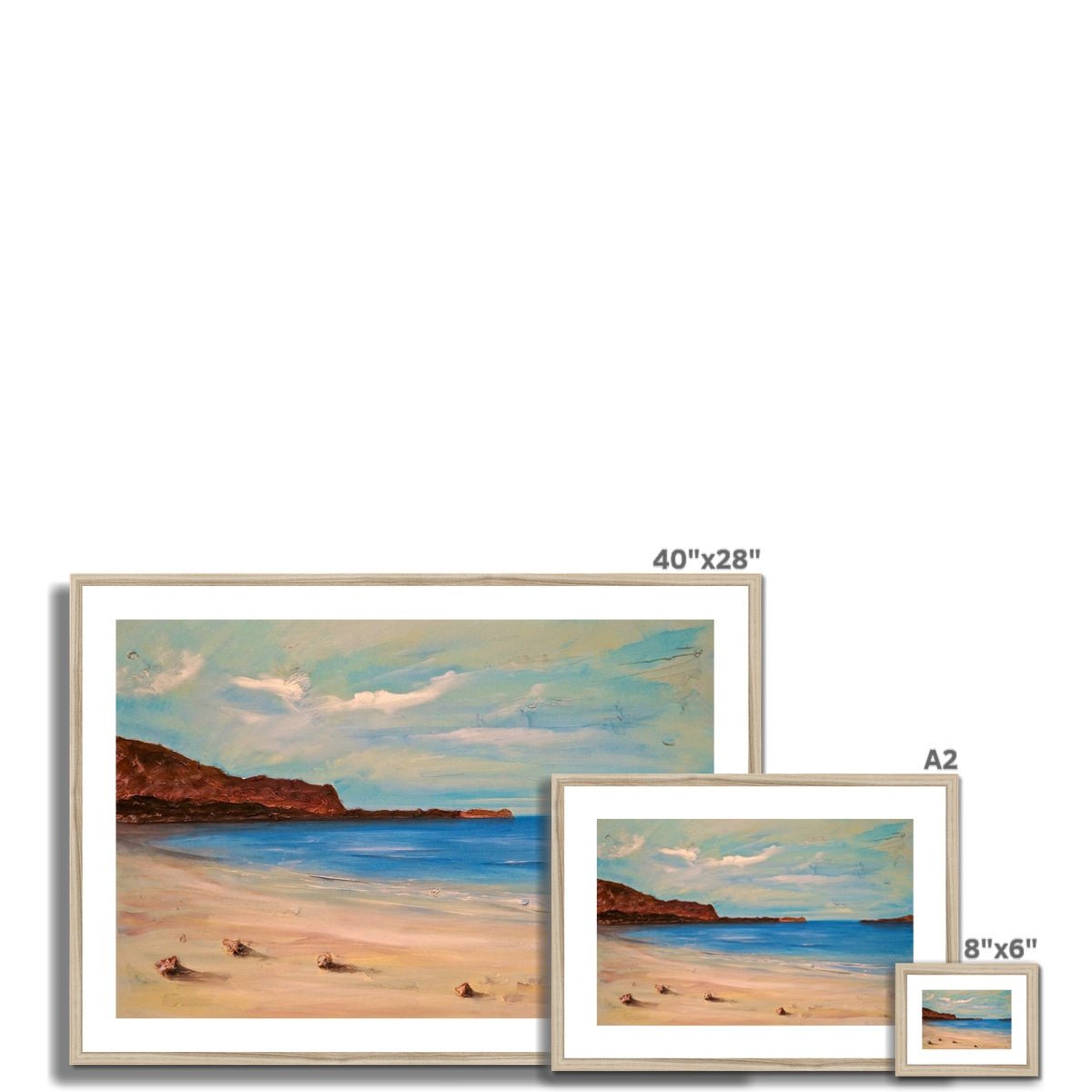 Bosta Beach Lewis Painting | Framed & Mounted Prints From Scotland