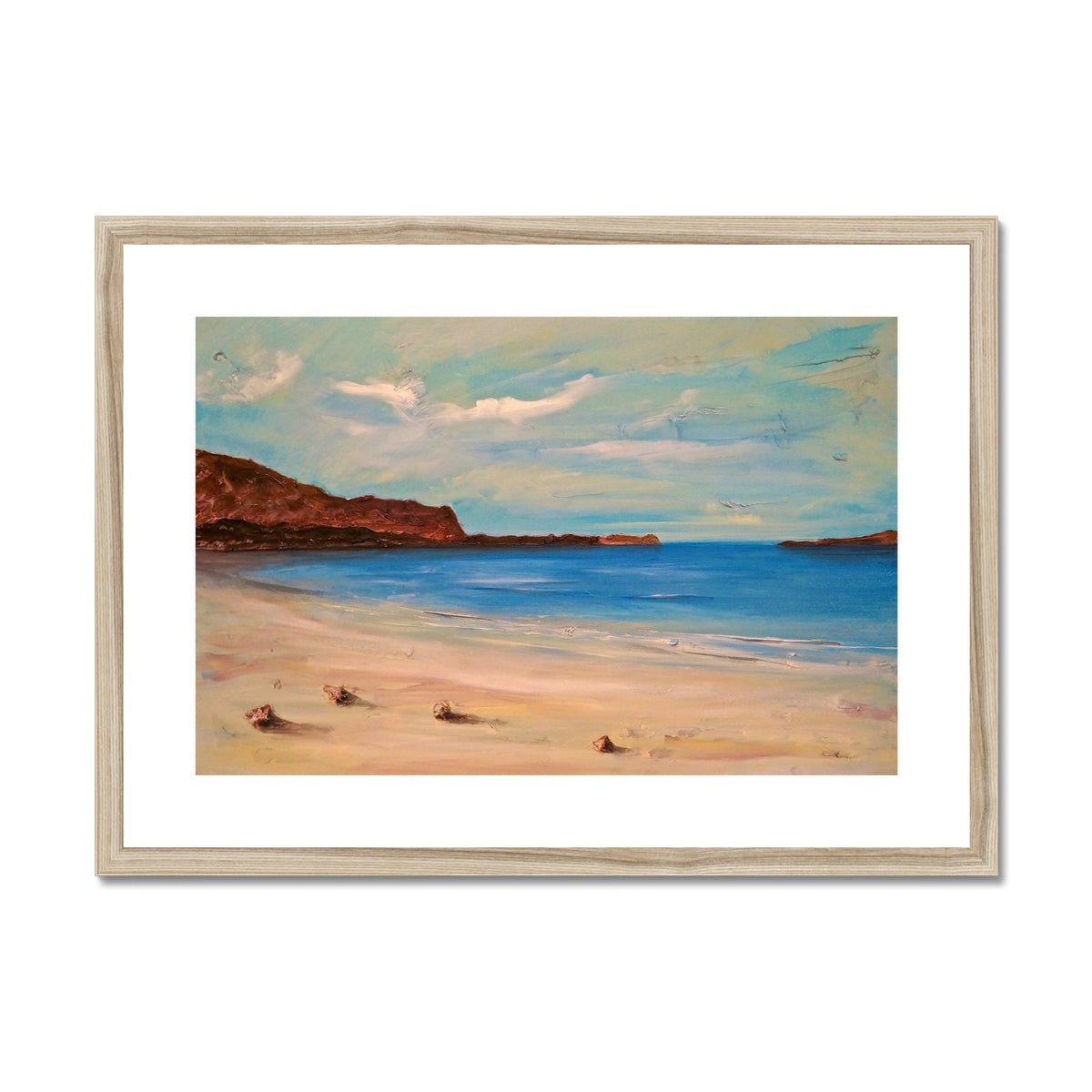 Bosta Beach Lewis Painting | Framed & Mounted Prints From Scotland